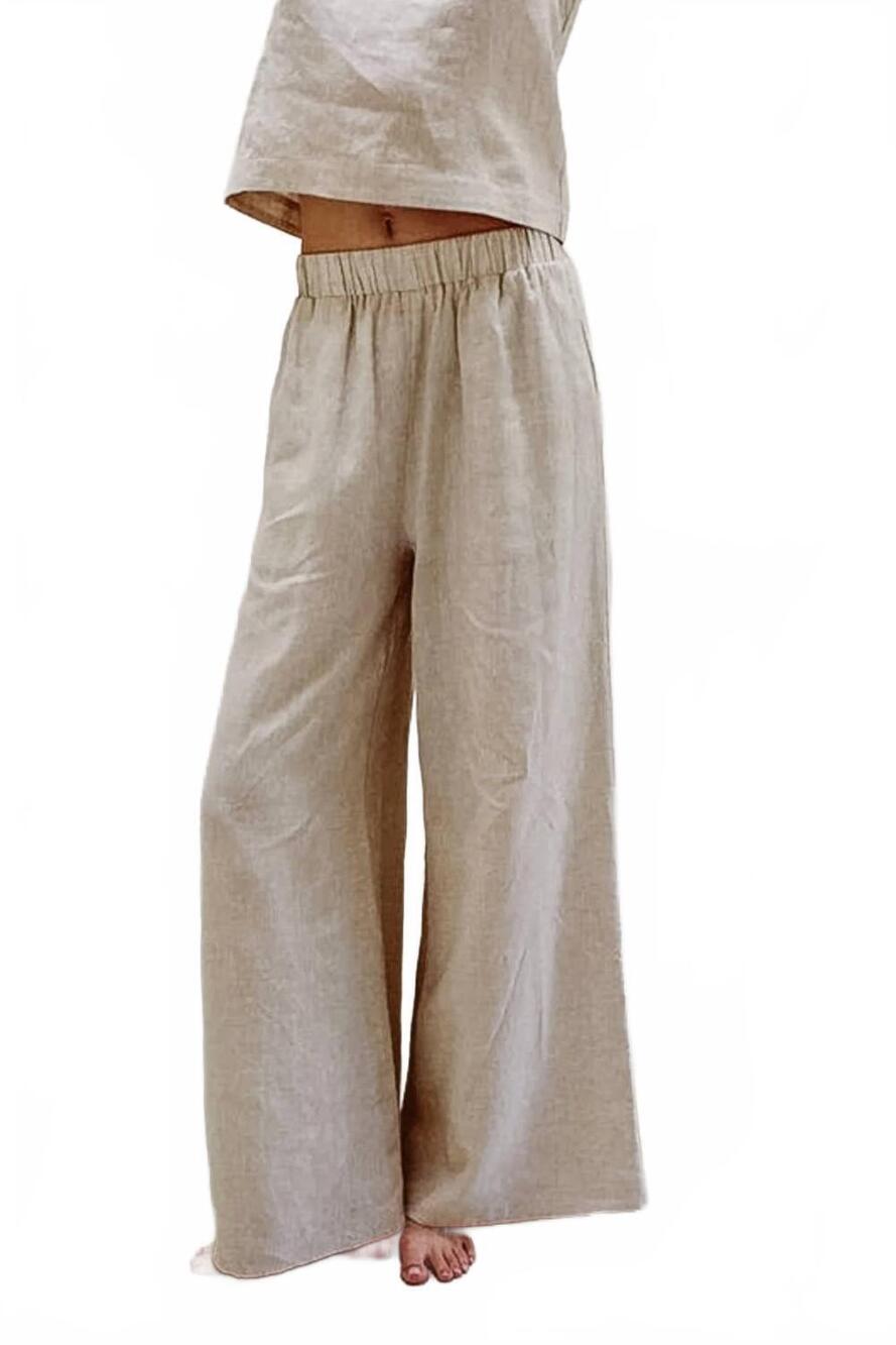 NEW A.REN emerie wide leg pants in linen